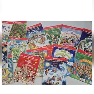 Fisher-Price Little People Activity Book Lot Vintage